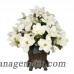 House of Silk Flowers Magnolia Centerpiece in Decorative Vase HSFL1457